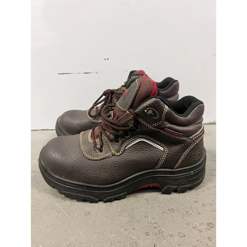 Skechers Burgin-Sosder 77144-BRN Mens‎ US 8 Brown EH Composite Toe Work Boots
